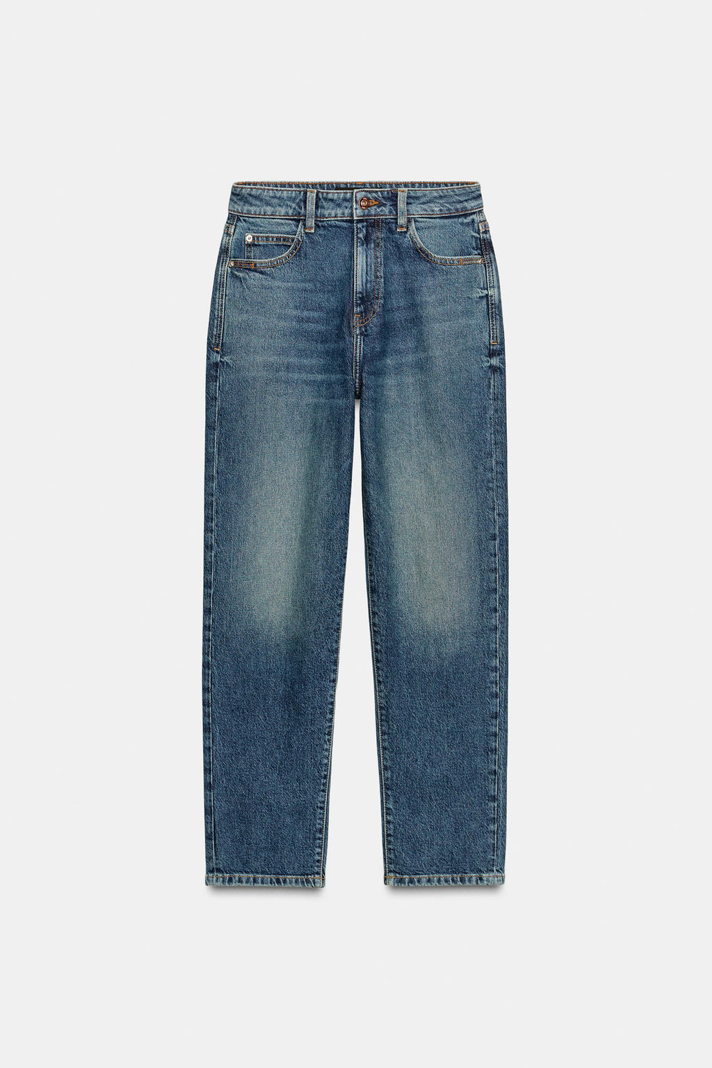 JEANS Z.01 MOM FIT TIRO ALTO / Azul - Zara фото 7