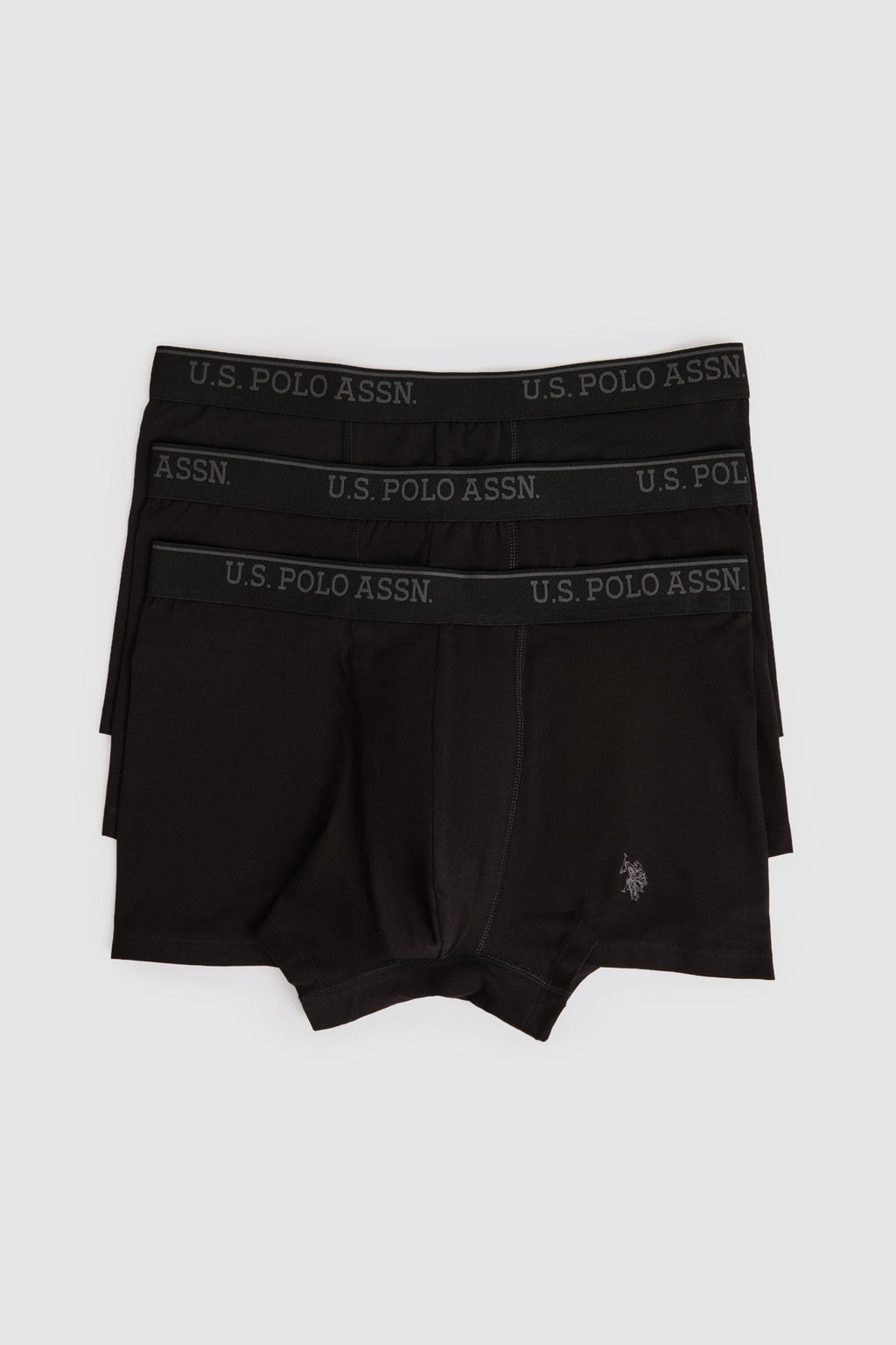 Erkek Siyah 3l_ Boxer Tak_m_