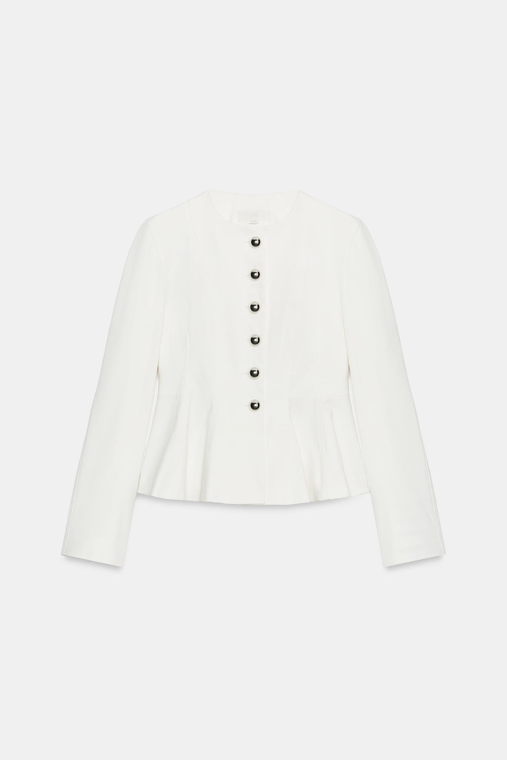 BLAZER PEPLUM BOTONES MET?LICOS / Crudo - Zara фото 6