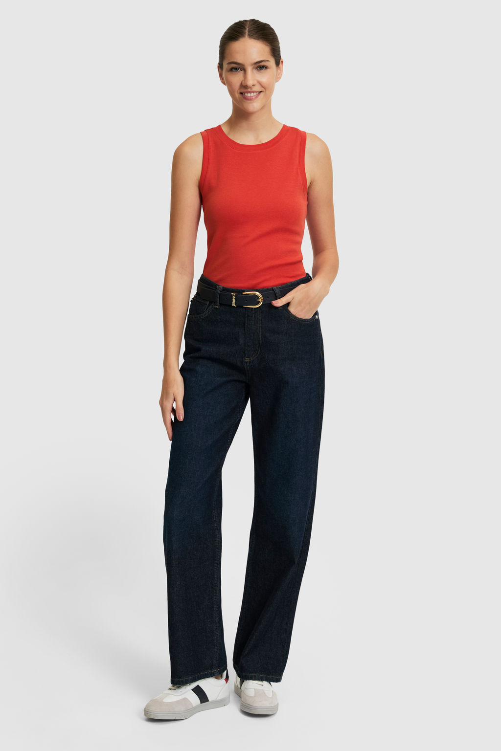 Kad_n Kiremit Bisiklet Yaka Basic Ti__rt - U.s. polo assn фото 4