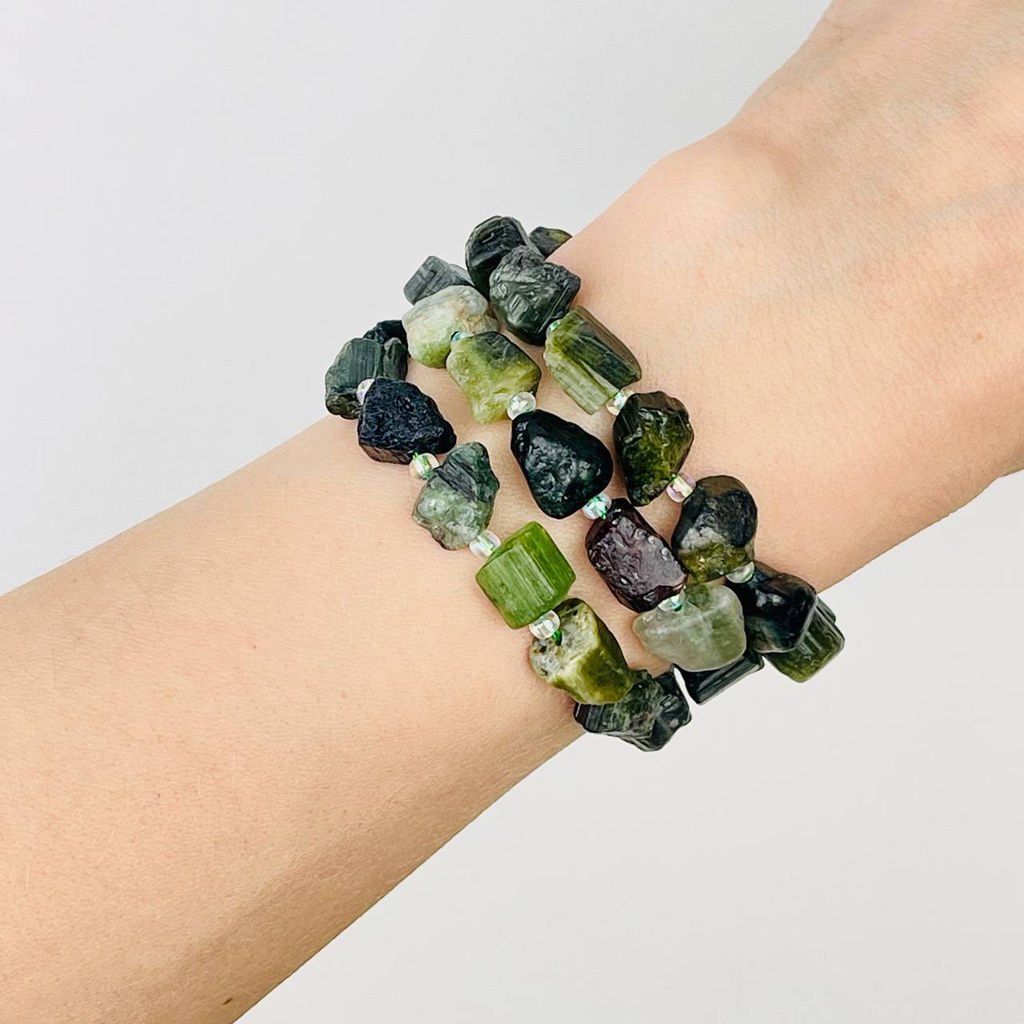 Бусины для украшений из необработанного Турмалина - Радуга самоцветов фото 2