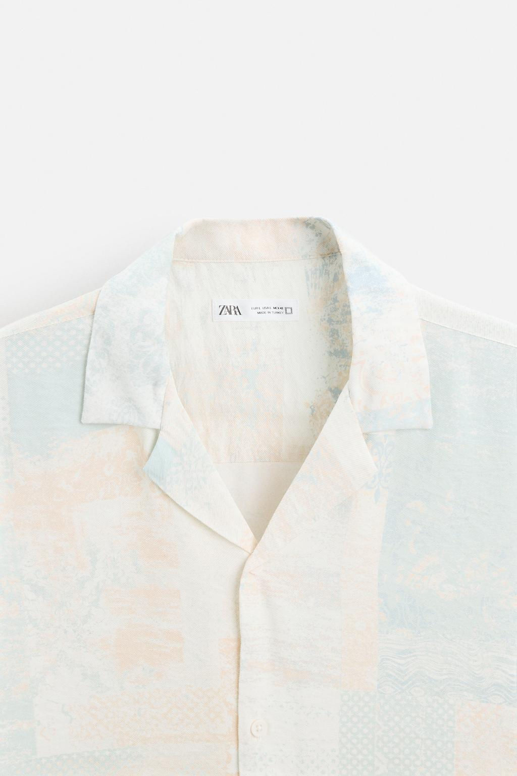 ABSTRACT PRINT SHIRT - Zara фото 16