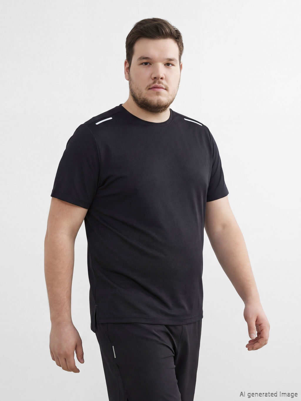 Bisiklet Yaka Erkek Spor Ti??rt