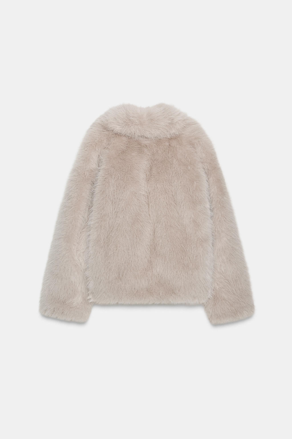 SHORT FAUX FUR COAT WITH TOGGLES - Zara фото 8