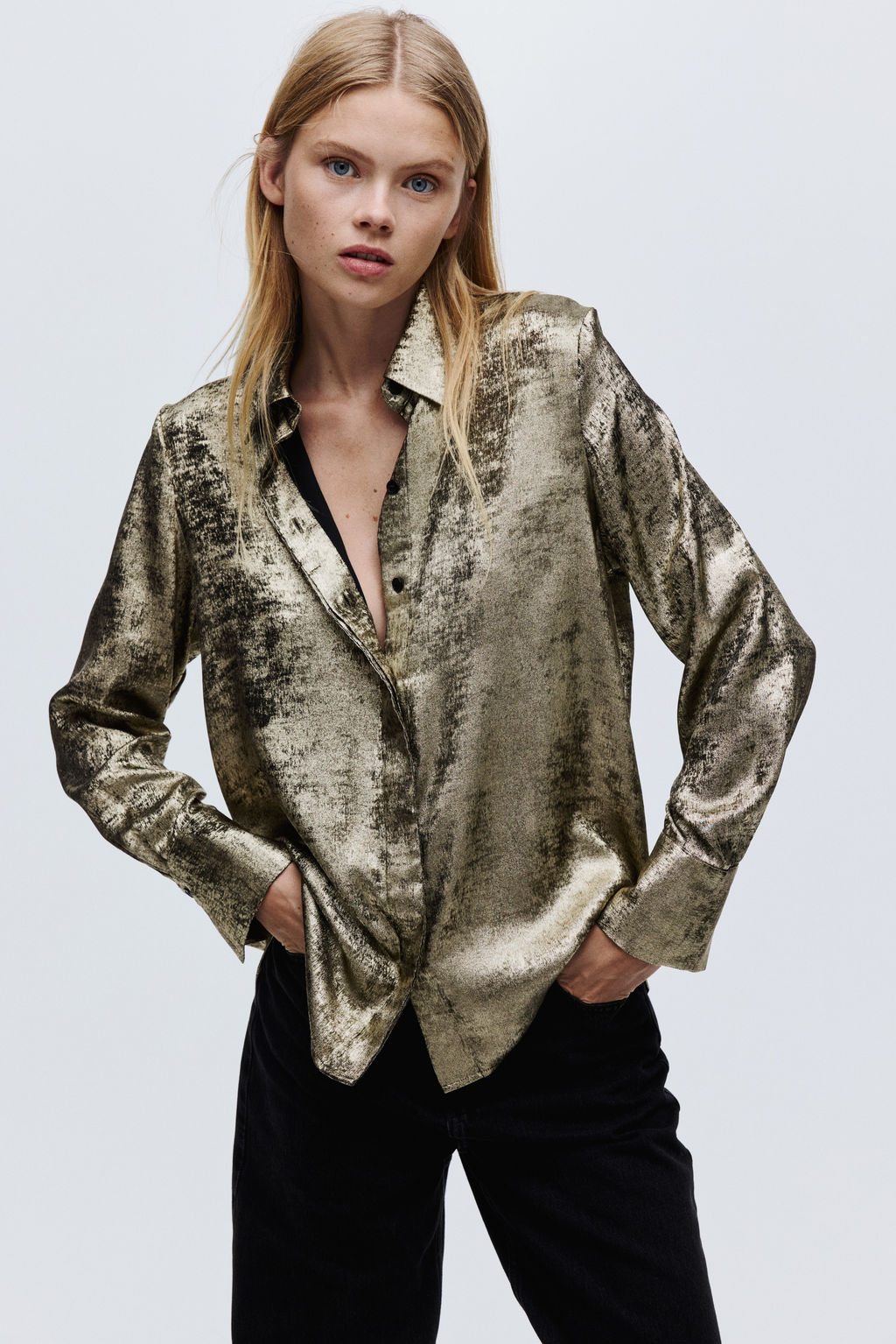 Camisa de sat?n - H&m фото 5