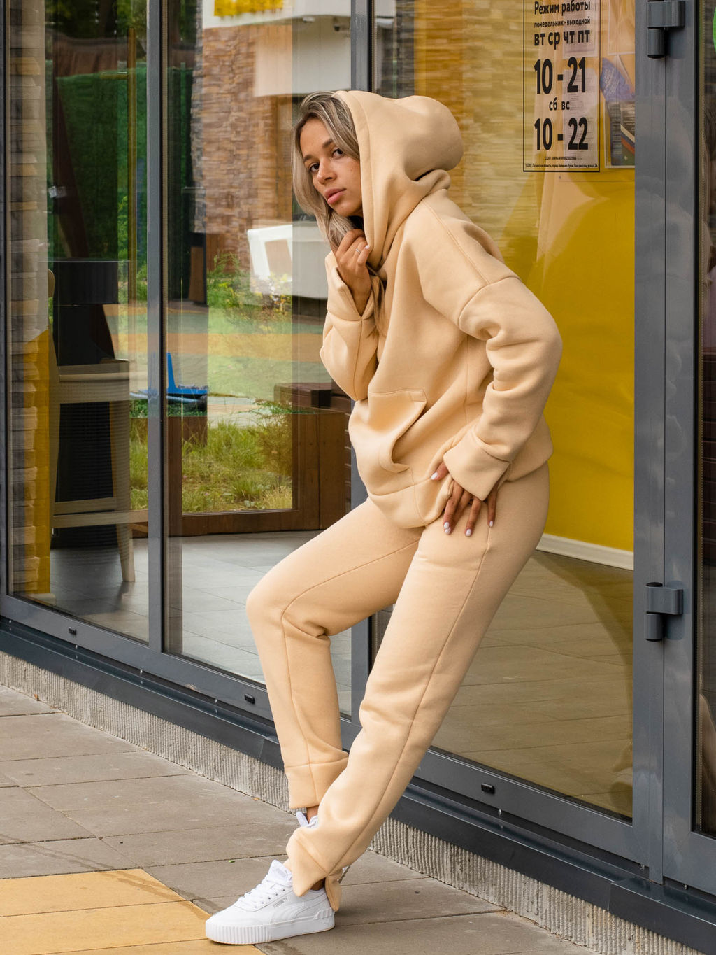 Женский Спортивный костюм БС029 Светло-Бежевый от Спортсоло