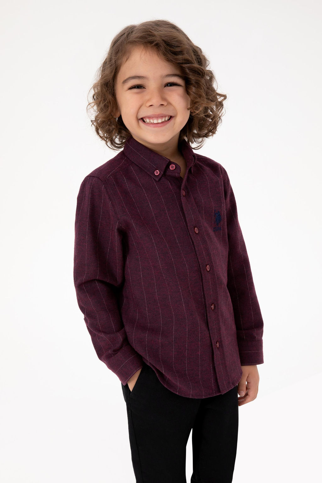 Erkek _ocuk Bordo Uzun Kollu G_mlek - U.s. polo assn фото 4