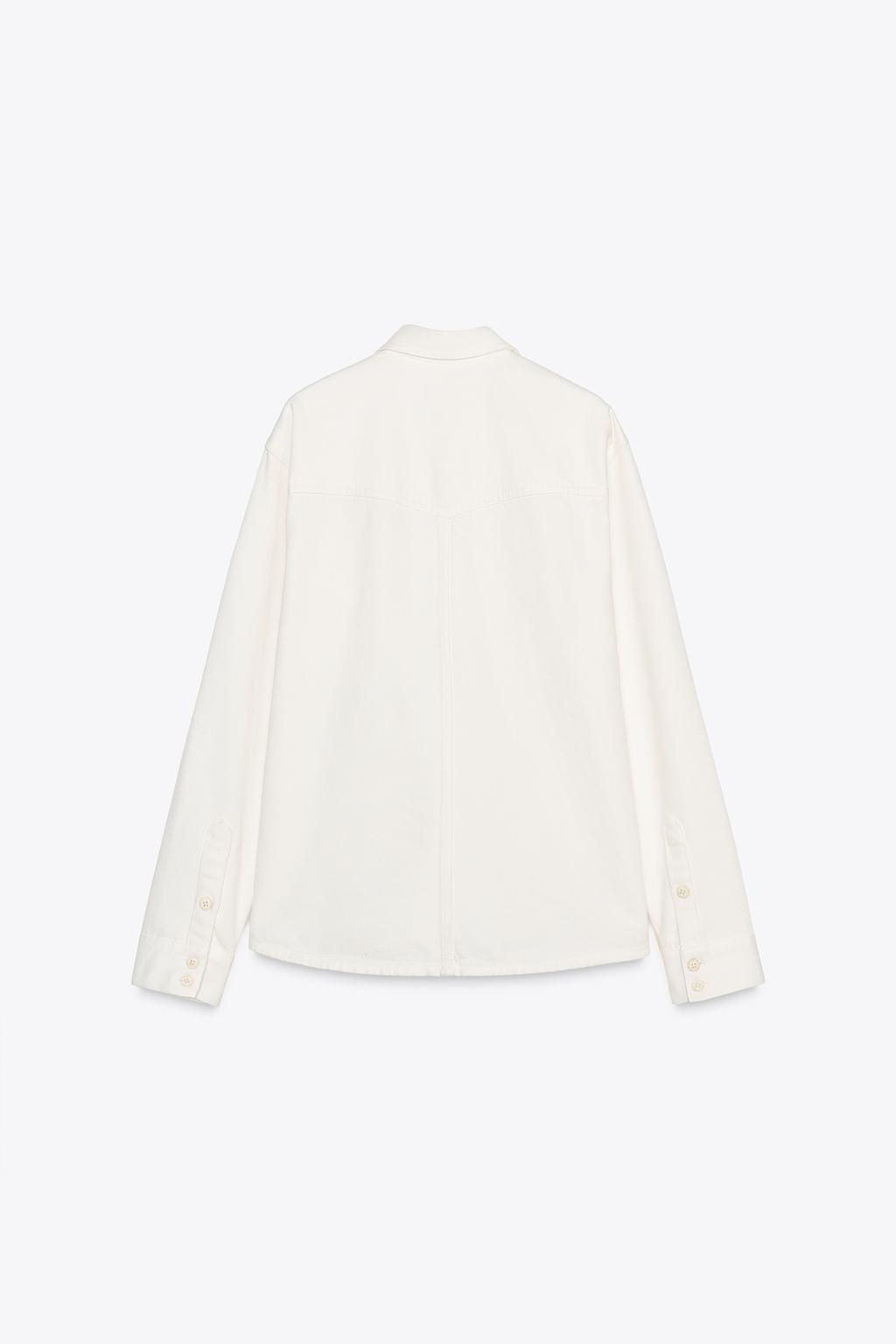 ZW COLLECTION DENIM SHIRT - Zara фото 9