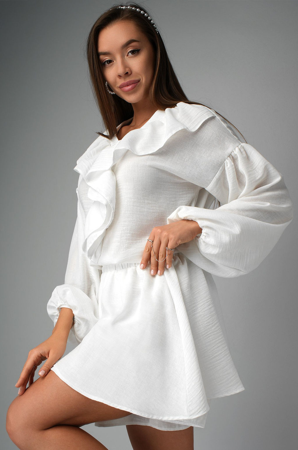 Женский льняной костюм Happyfox