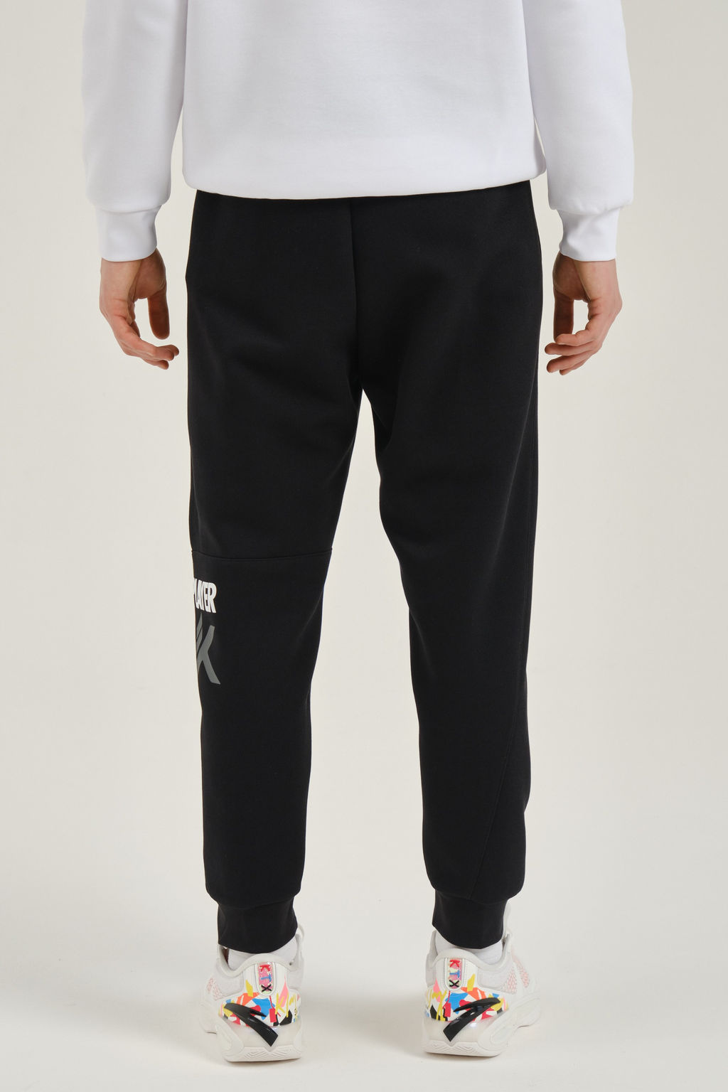 Брюки трикотажные Черный/Белый CLUTCH PLAYER Knit Track Pants - Anta фото 7