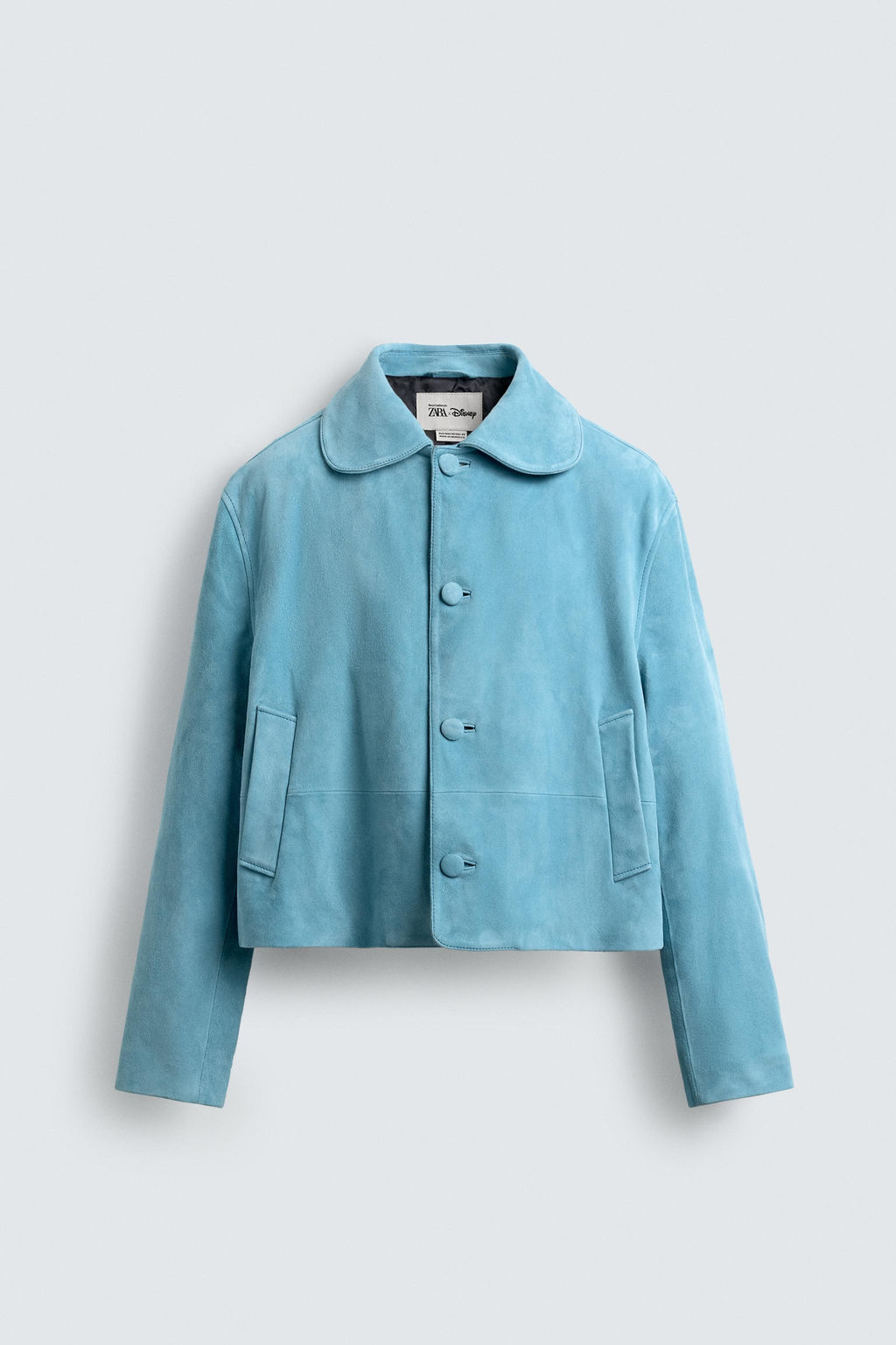 SUEDE LEATHER JACKET HARRY LAMBERT FOR ZARA X DISNEY