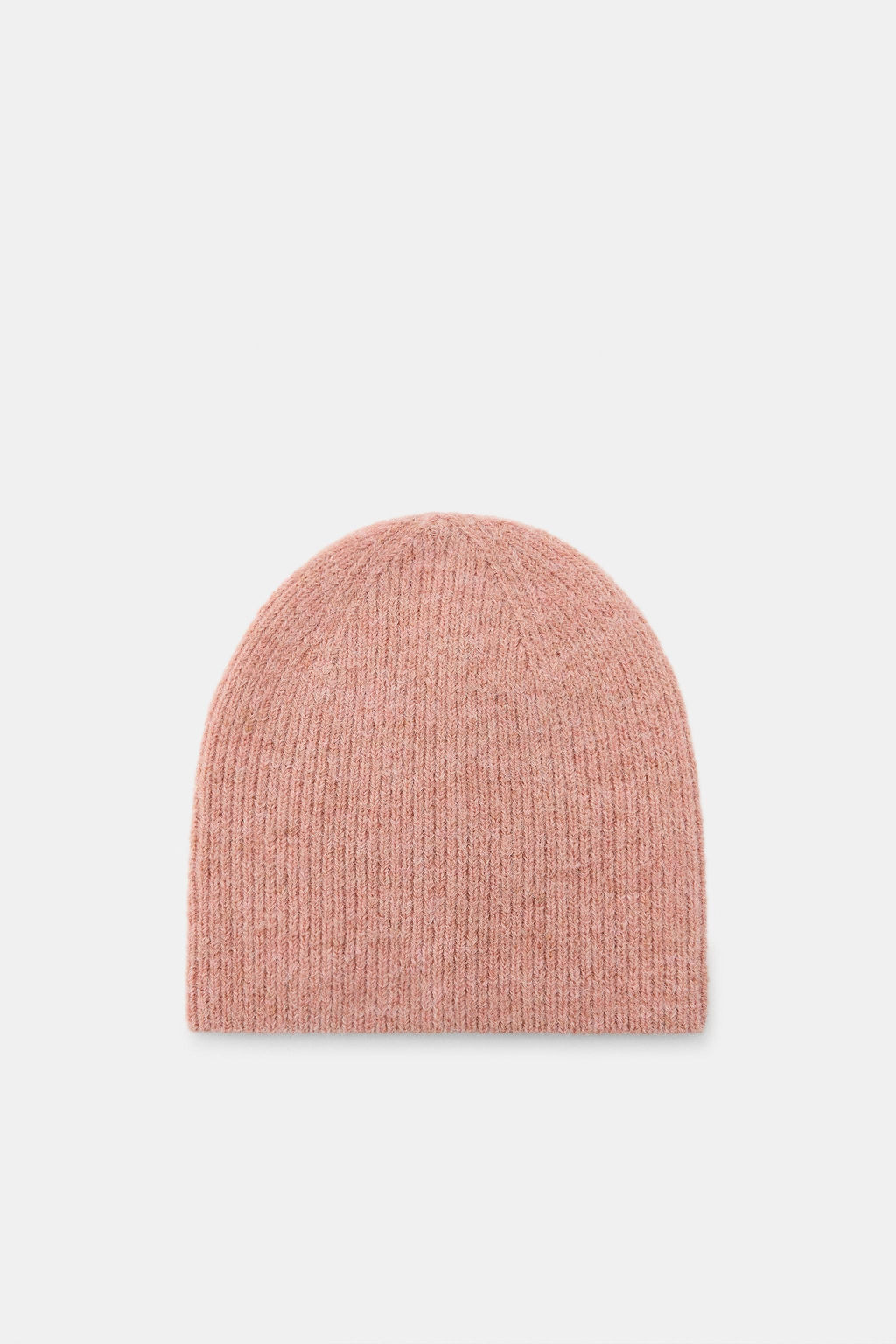 RIBBED KNIT BEANIE HAT