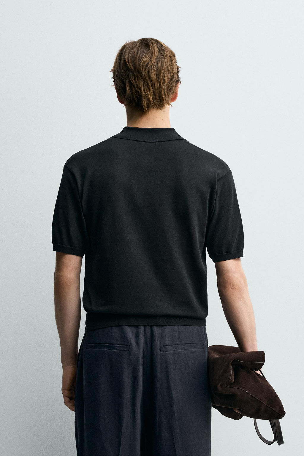 POLO PUNTO REGULAR FIT / Negro - Zara фото 3