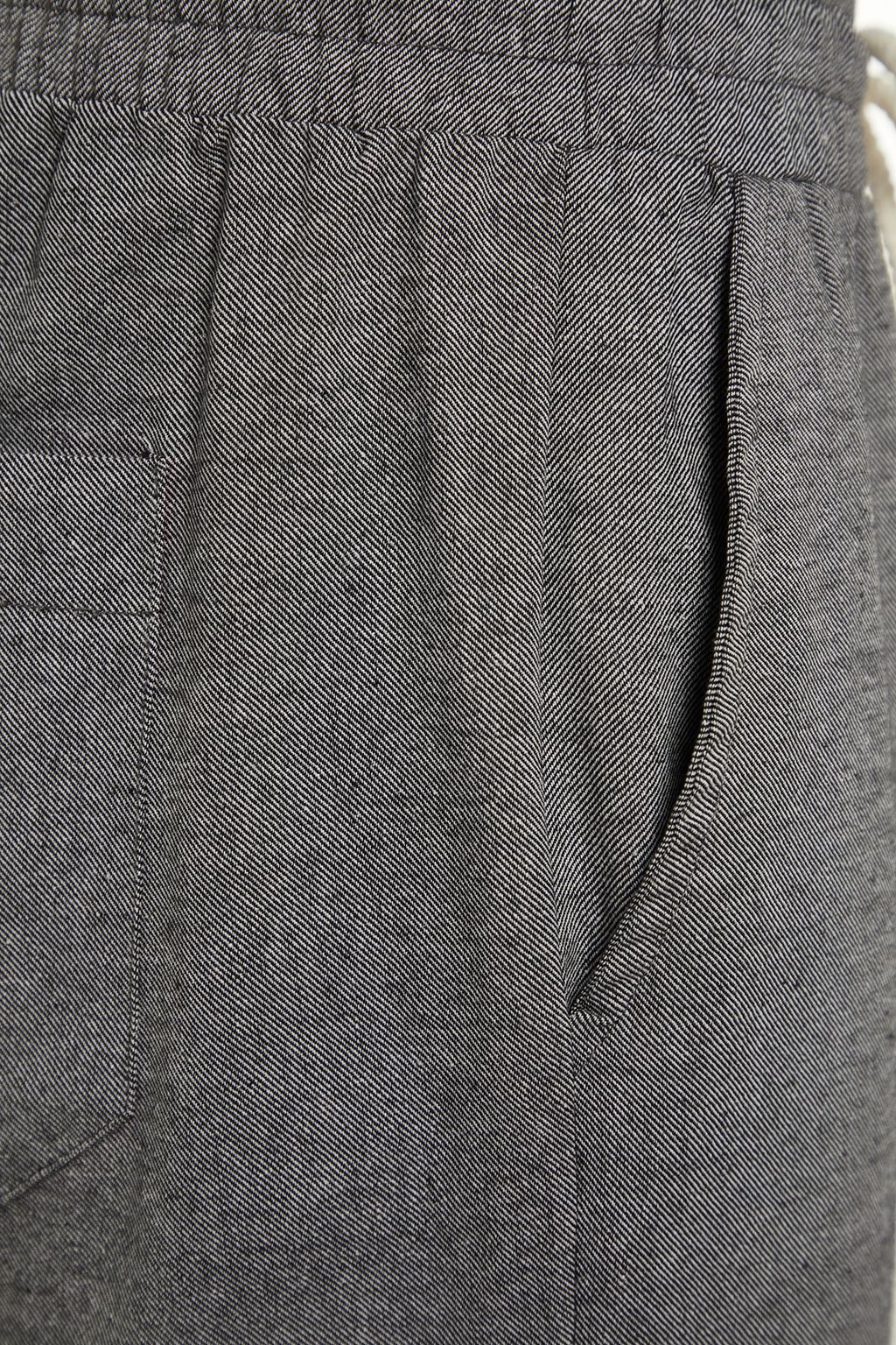 TRENDYOL MAN Siyah Regular Fit Lastikli Beli Baglamal? Kumas Duble Paca Pantolon TMNSS22PL0029 - Trendyolmilla фото 8