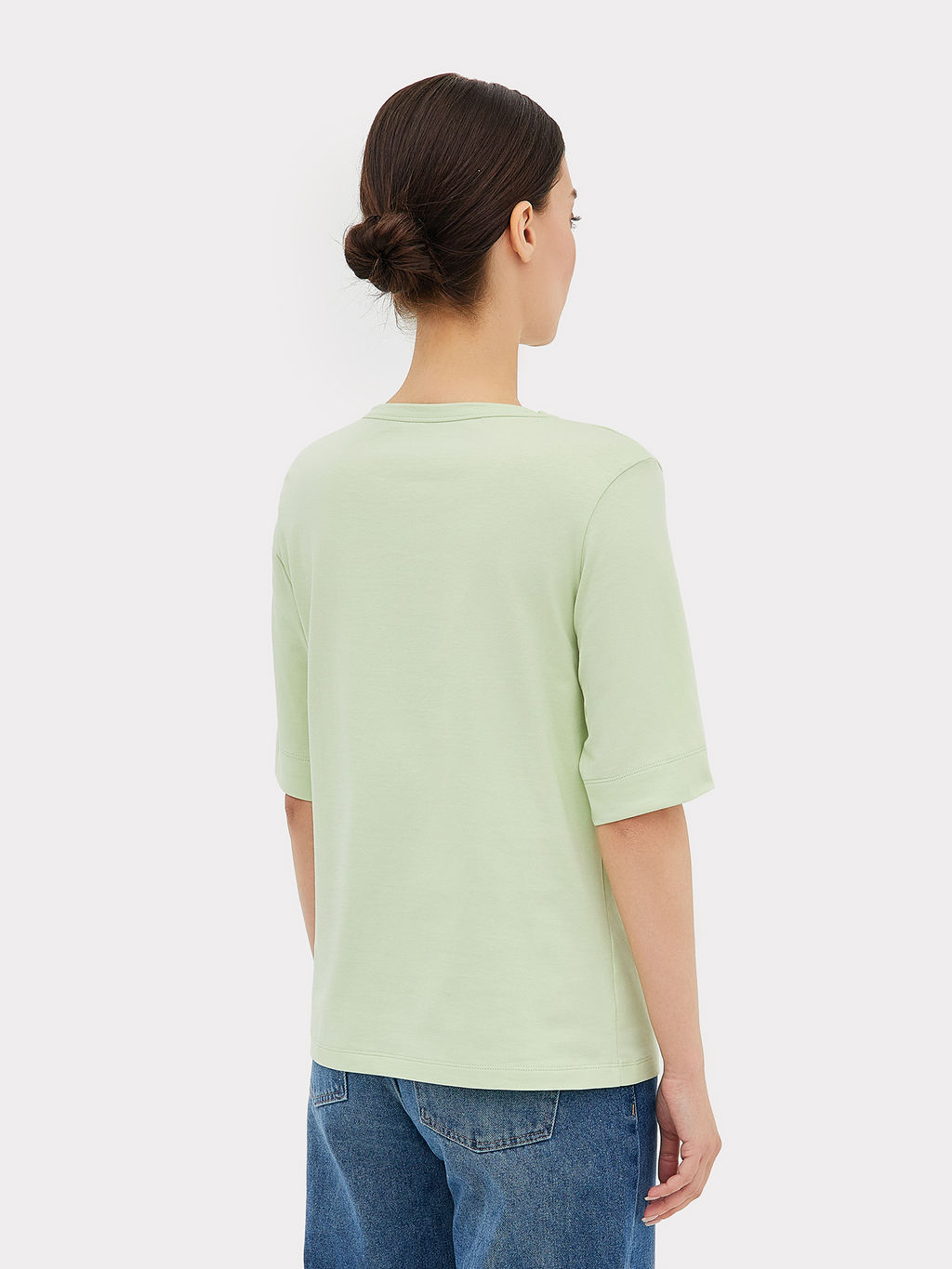 Футболка женская в зеленом цвете с печатью - Mark formelle фото 3