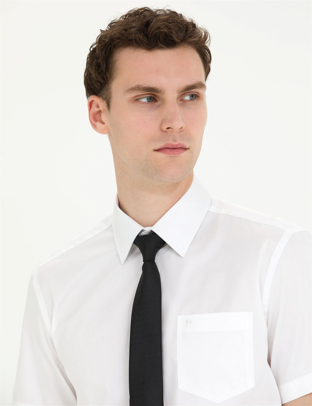 Beyaz Slim Fit K_sa Kollu Klasik G_mlek - Pierre cardin фото 2