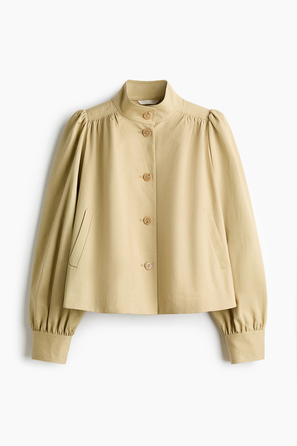 Chaqueta de sarga con mangas abullonadas - H&m фото 2