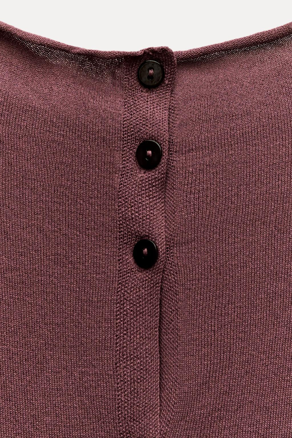 SLEEVELESS PLAIN KNIT TOP - Zara фото 9