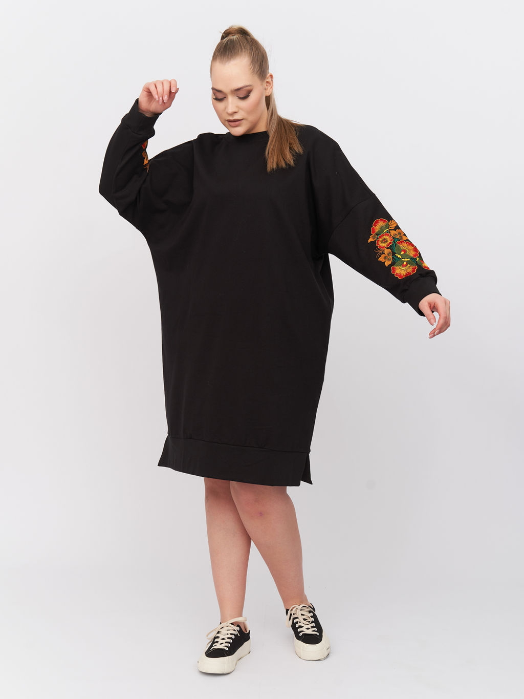Платье с вышивкой PP13502BLK01 - Артесса фото 7