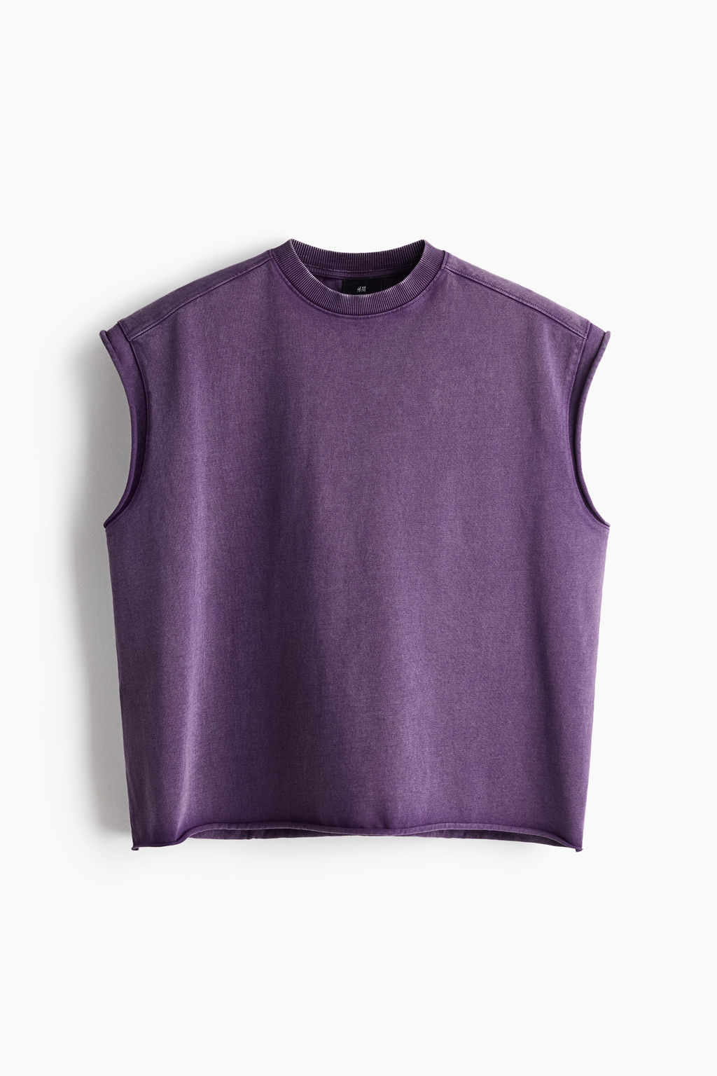 Camiseta sin mangas boxy Oversized Fit - H&m фото 3