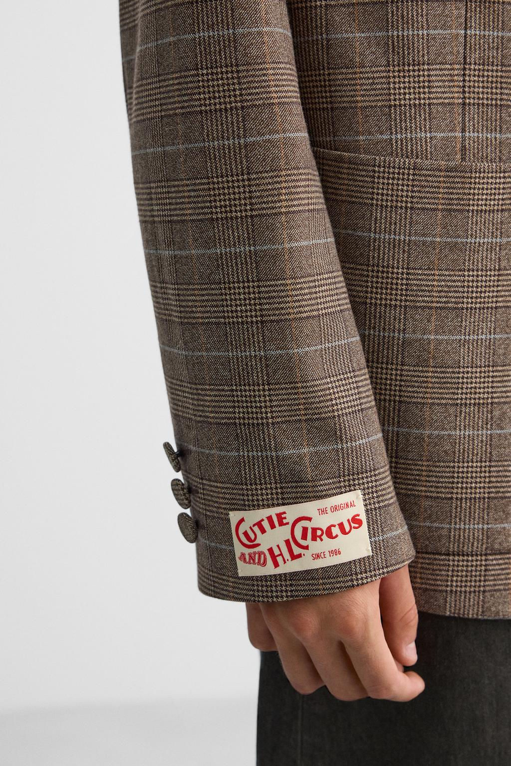 CHECK BLAZER X HARRY LAMBERT - Zara фото 7