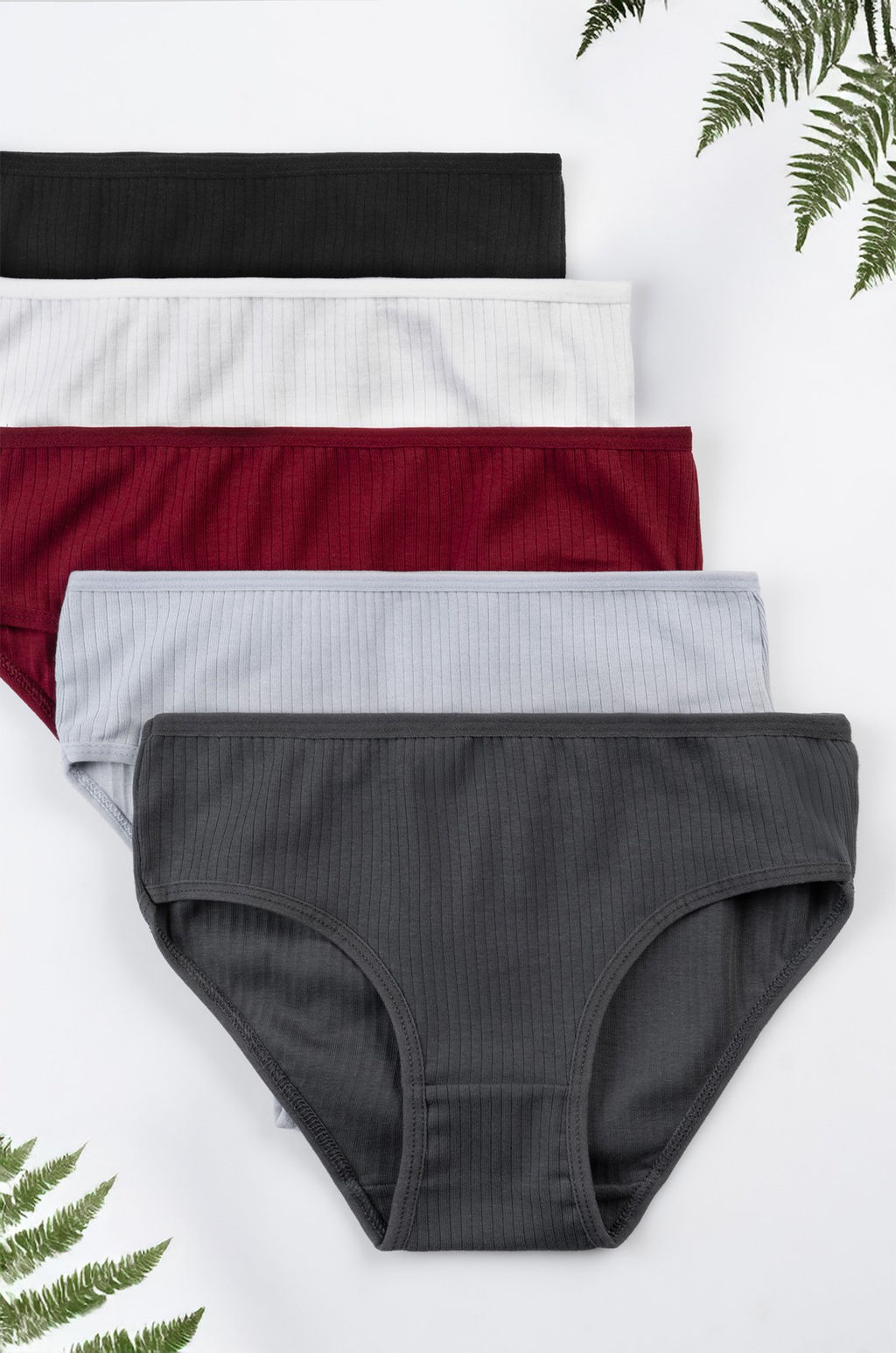 Трусы для девочки в рубчик 5шт. Happyfox