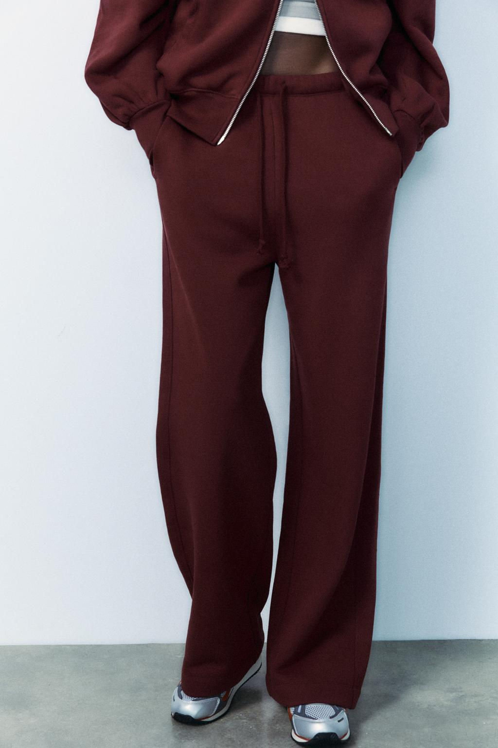 STRAIGHT-LEG PLUSH TROUSERS - Zara фото 29