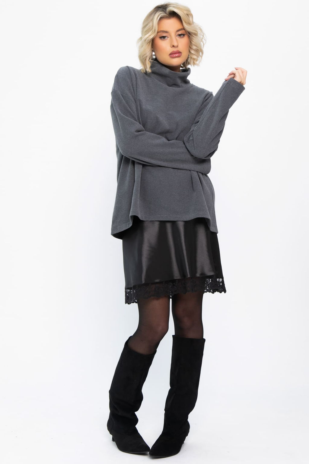 Юбка Игривое настроение (черная) Ю14833-7М