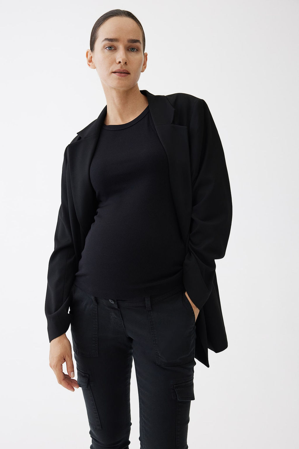 MAMA Pantalon cargo ajustado - H&m фото 2