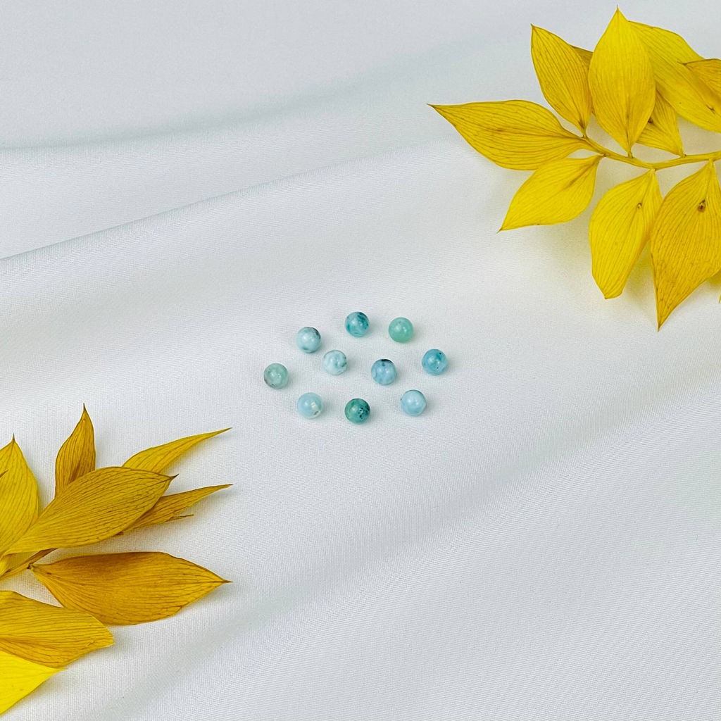 Бусины для украшений из Ларимара (10 шт)