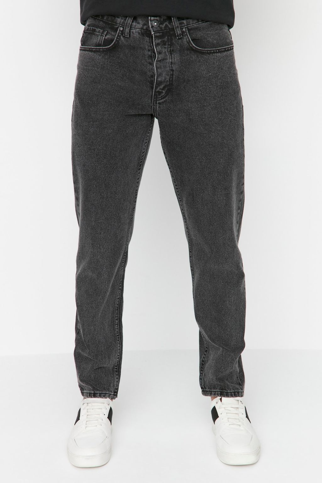 TRENDYOL MAN Antrasit %100 Pamuk Straight Fit Jeans TMNAW23JE00105 - Trendyolmilla фото 4