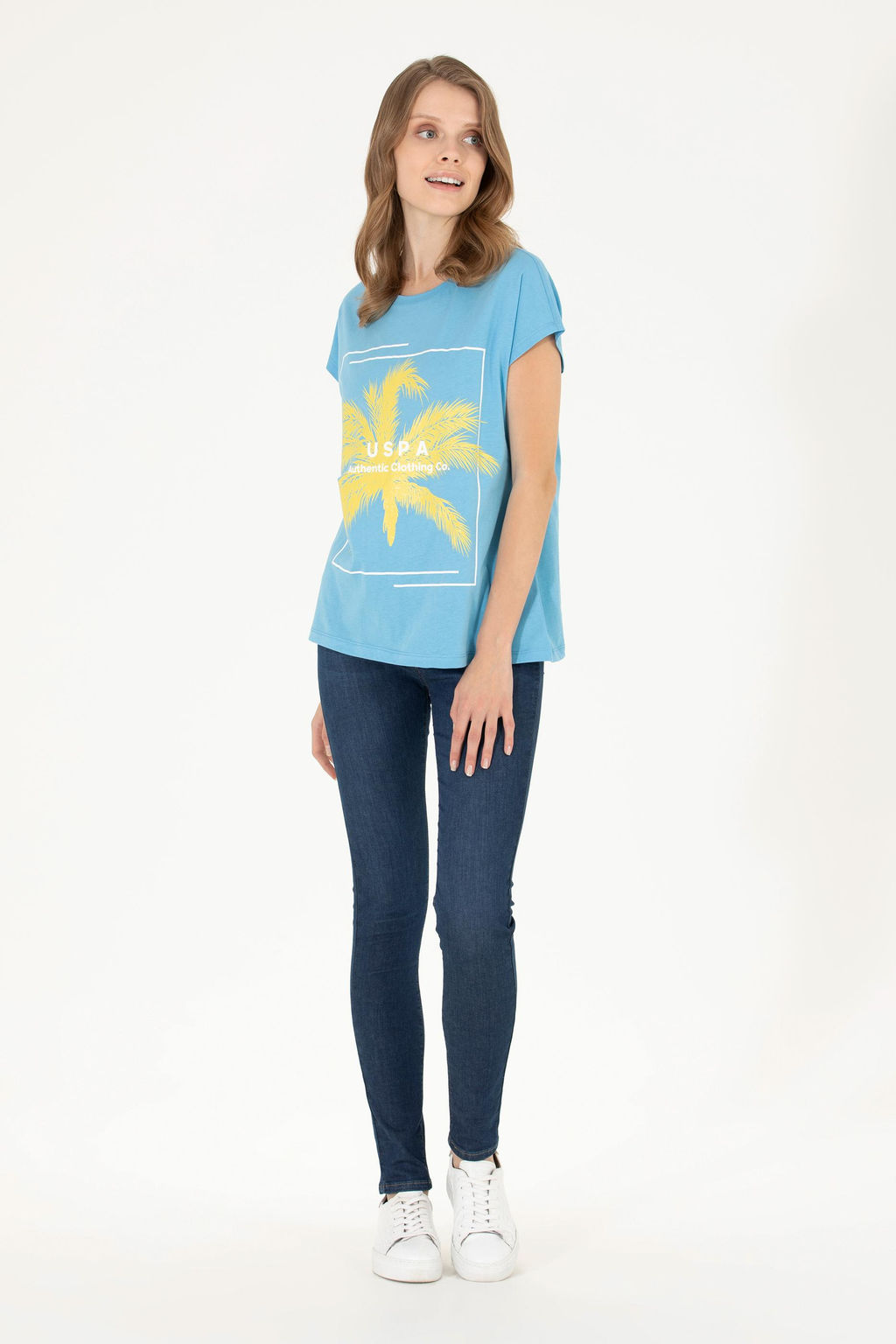 Женская бирюзовая футболка - U.s. polo assn фото 18