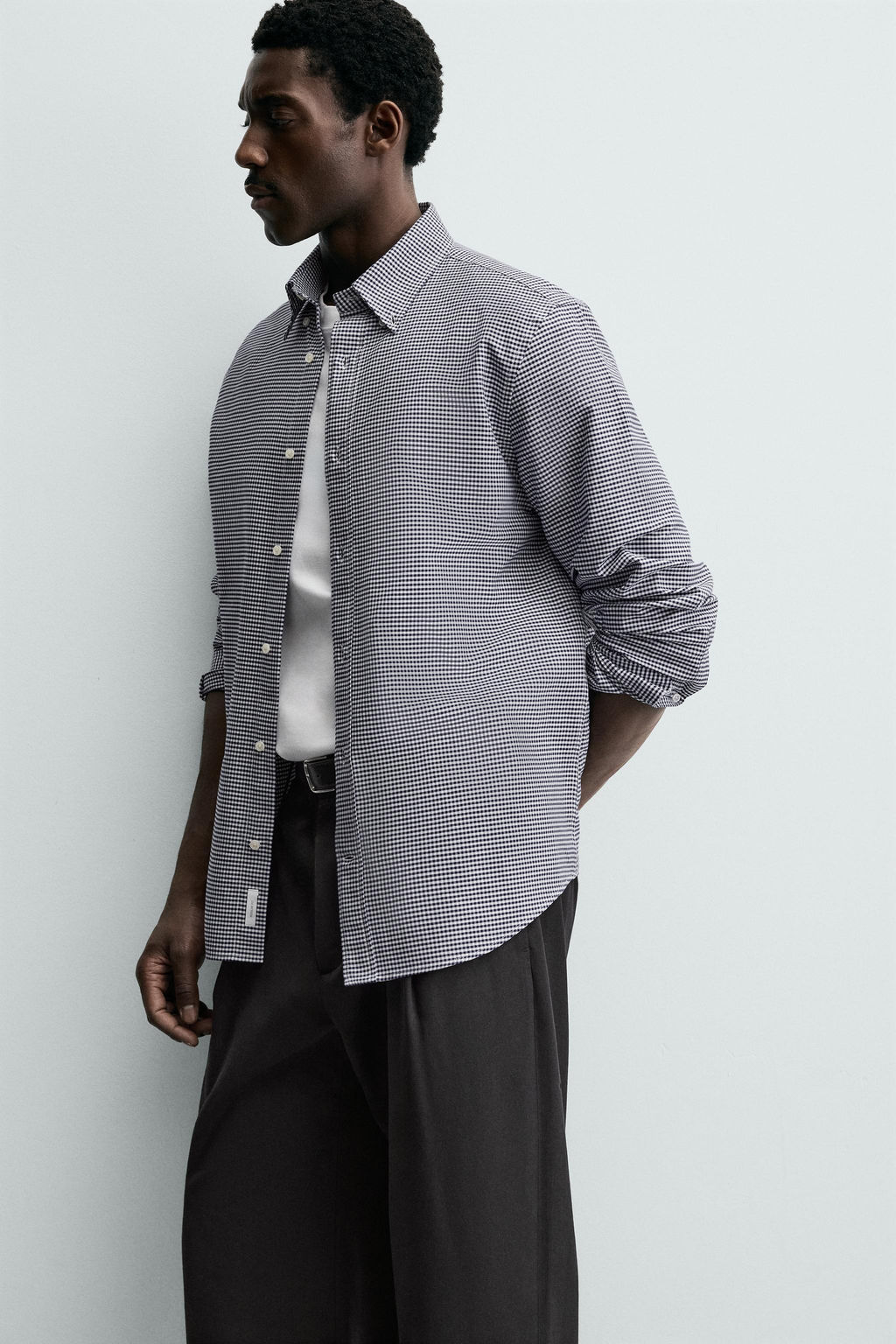 COTTON CHECKS SHIRT - Zara фото 6