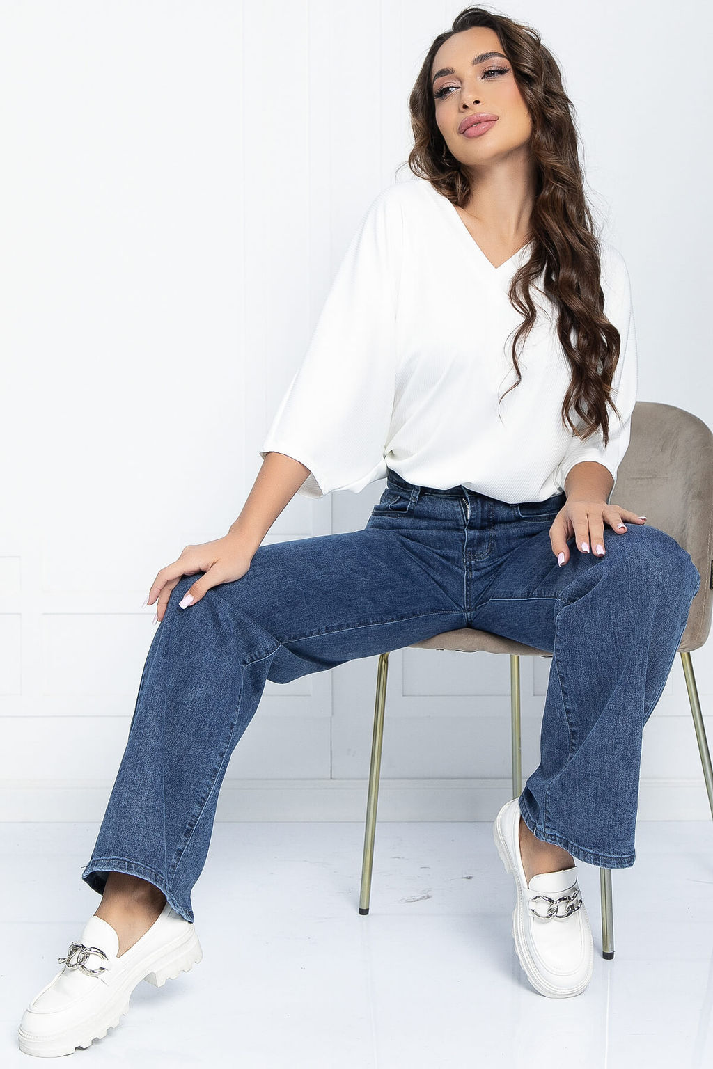 Джинсы Джесси (синие) Б11516 - Lt collection фото 6