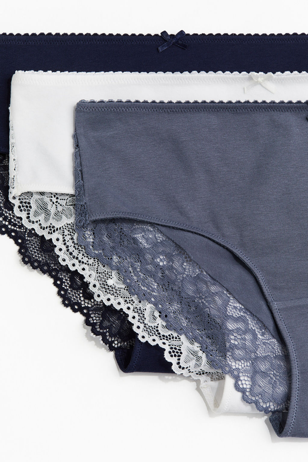 Pack de 5 bragas Hipster de algodon con encaje - H&m фото 5