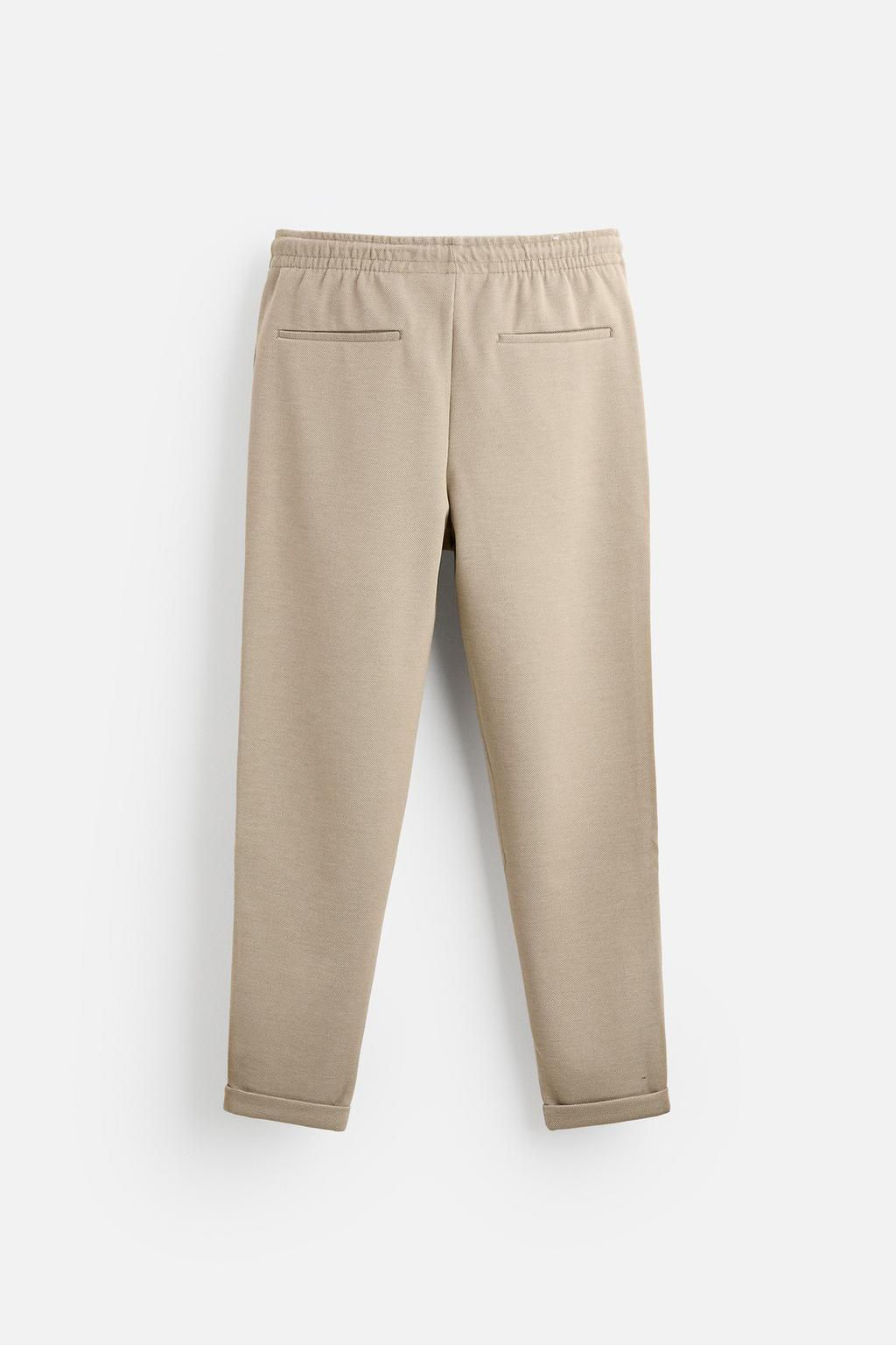 COMFORT REGULAR FIT TROUSERS - Zara фото 15