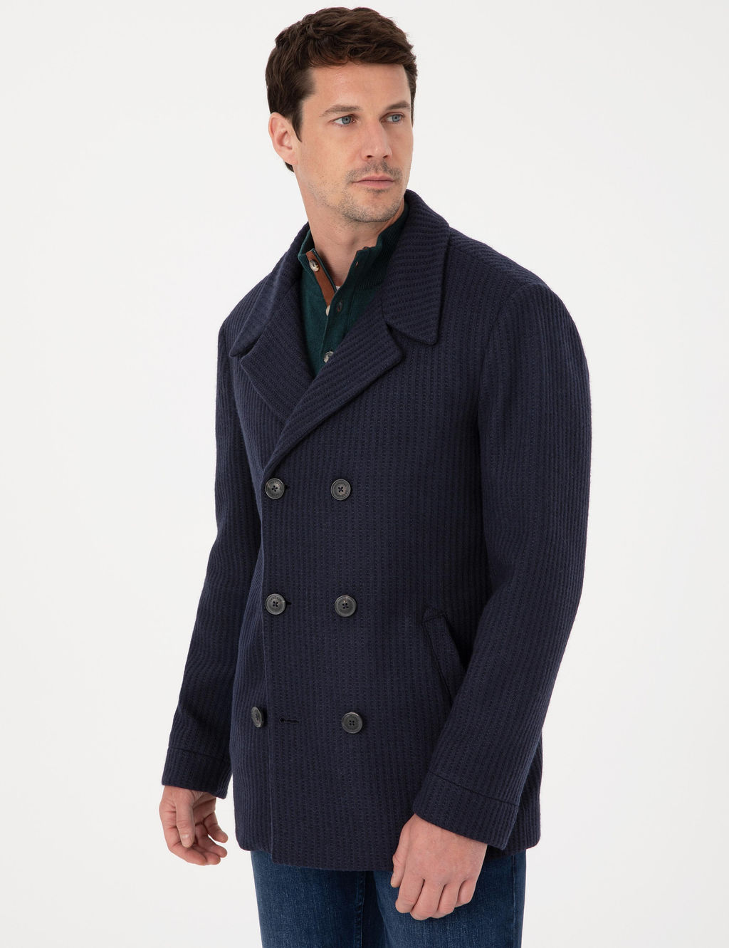 Lacivert Slim Fit Ka_e Kaban