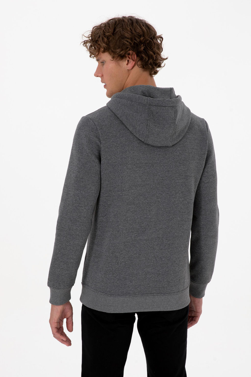 Erkek Antrasit Melanj Basic Sweatshirt Sepette S_rpriz _ndirim - U.s. polo assn фото 5