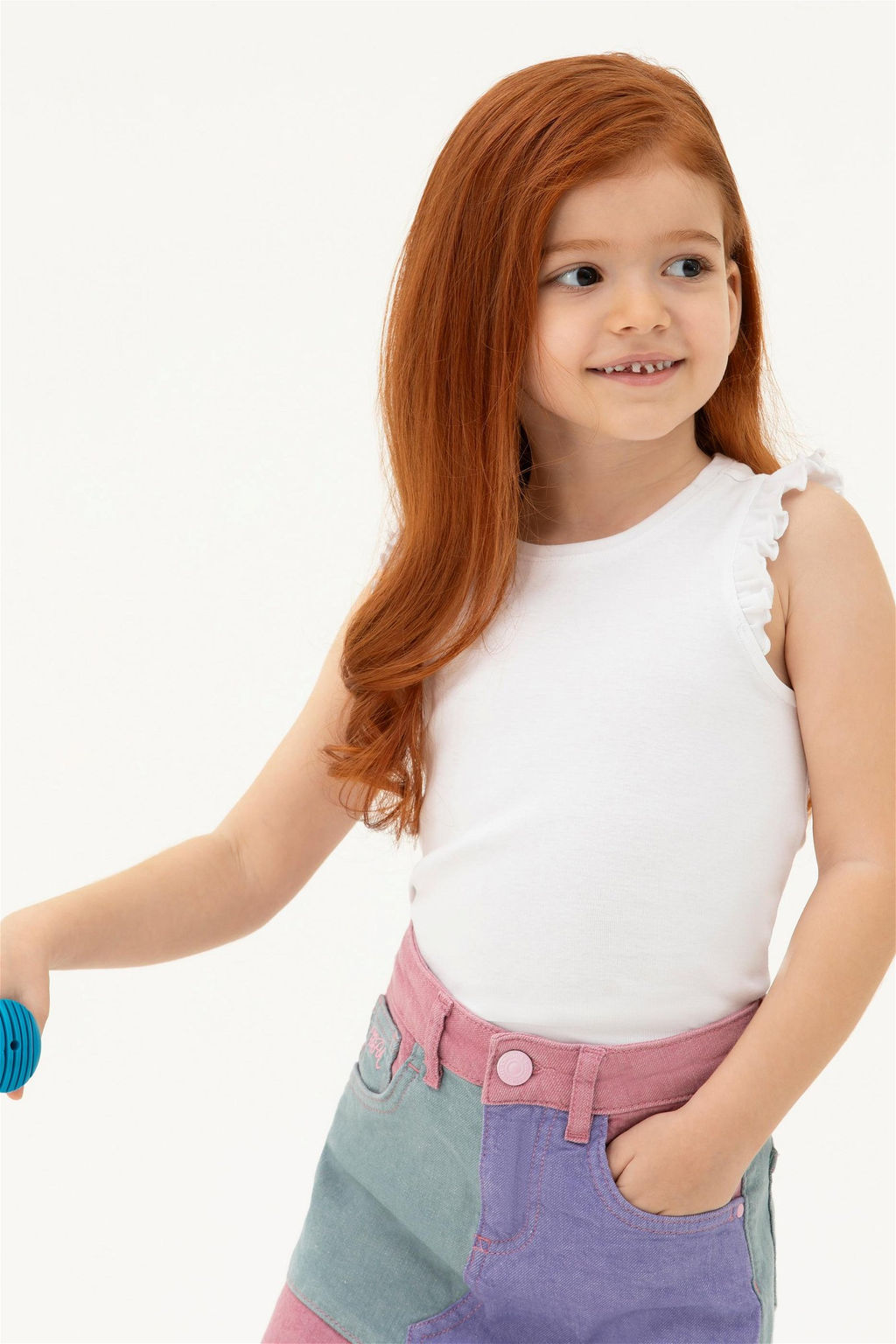 U. S. Polo Assn Белая футболка без рукавов для девочки - U.s. polo assn фото 7