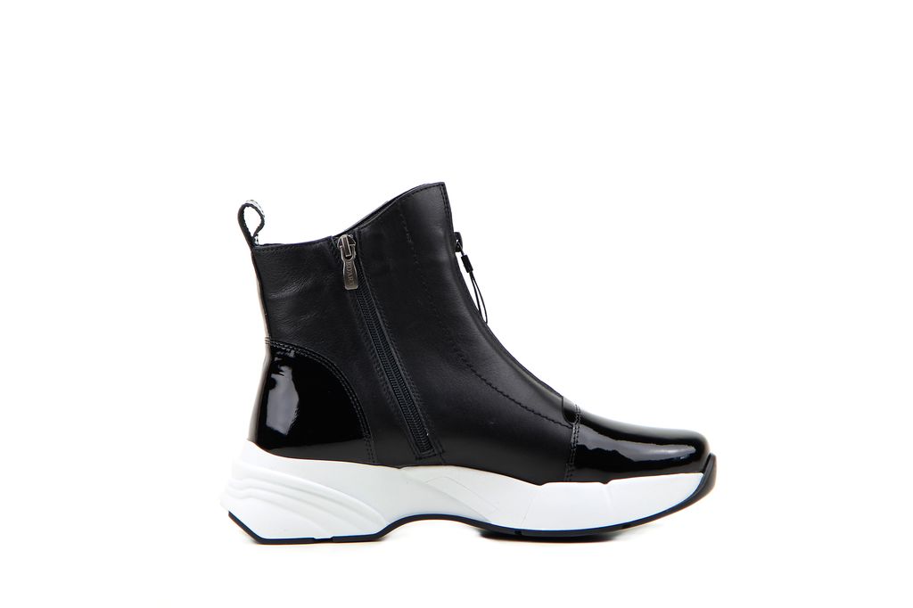 Ботинки EDART 330.L.2021w.black+lacq/мех
