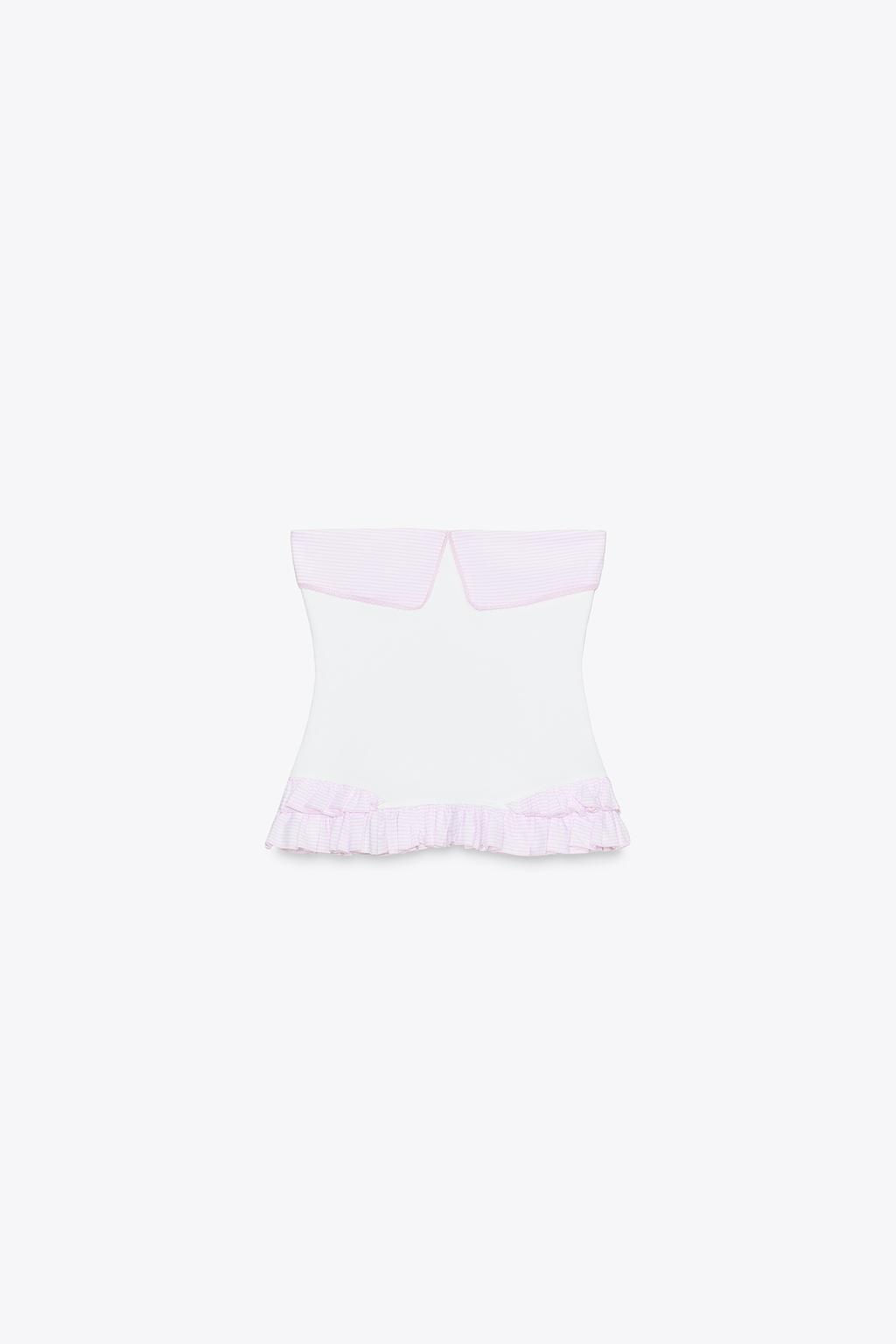 CONTRAST BANDEAU TOP - Zara фото 7