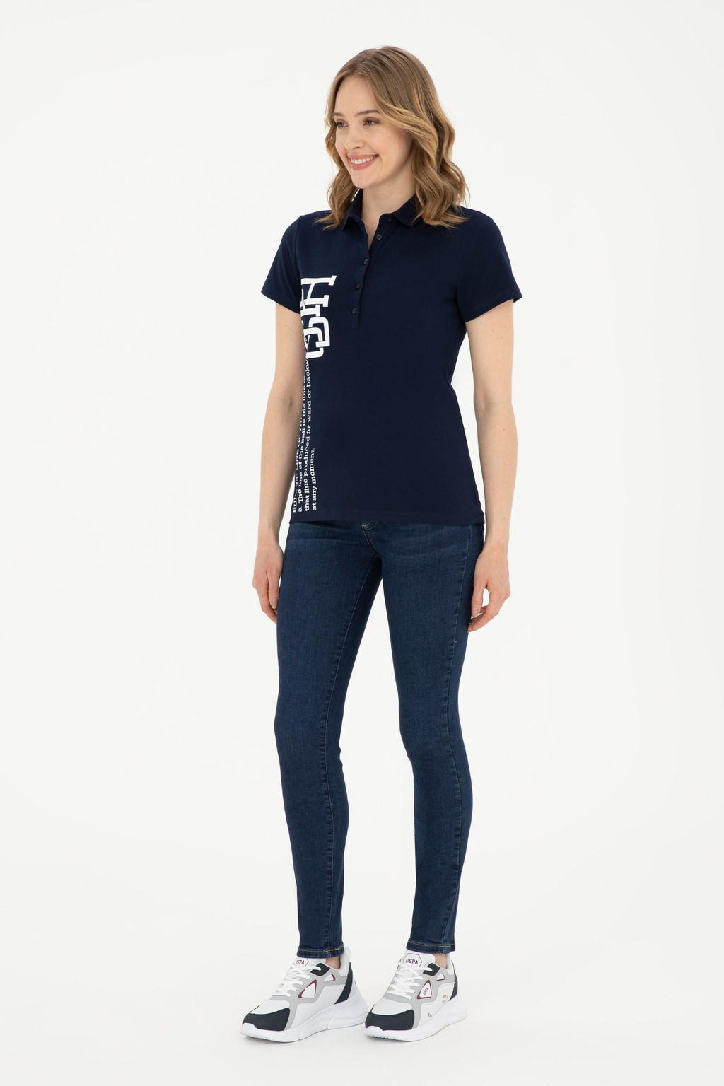 Женская темно-синяя футболка - U.s. polo assn фото 18