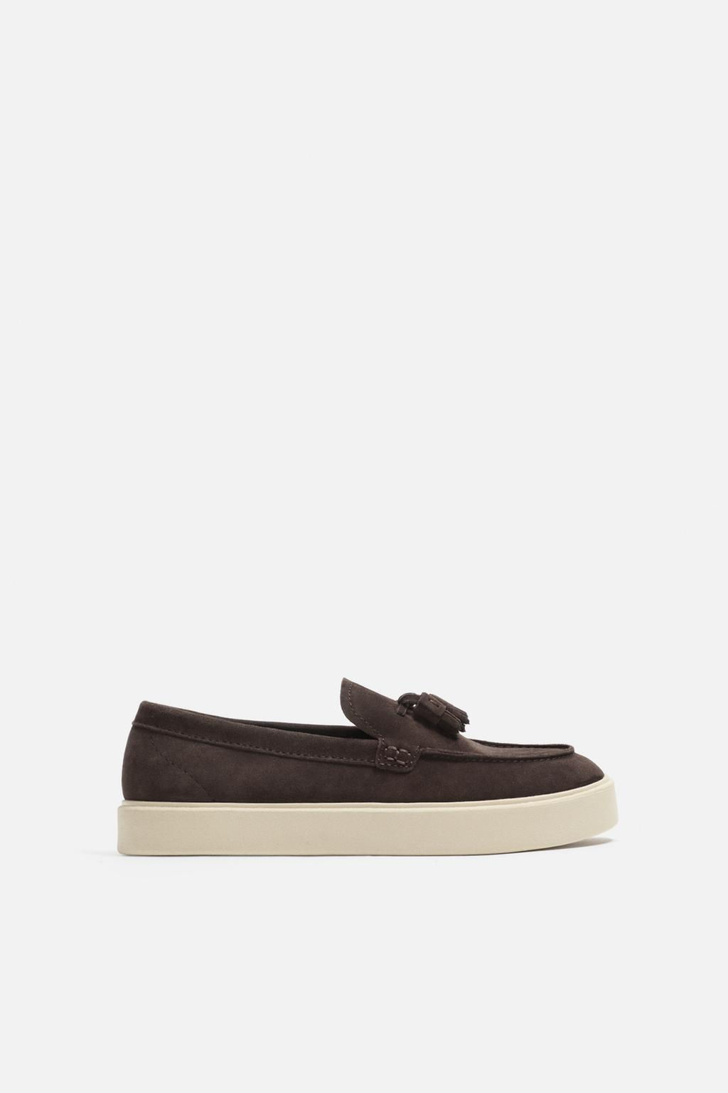 CASUAL LEATHER TASSEL LOAFERS - Zara фото 2
