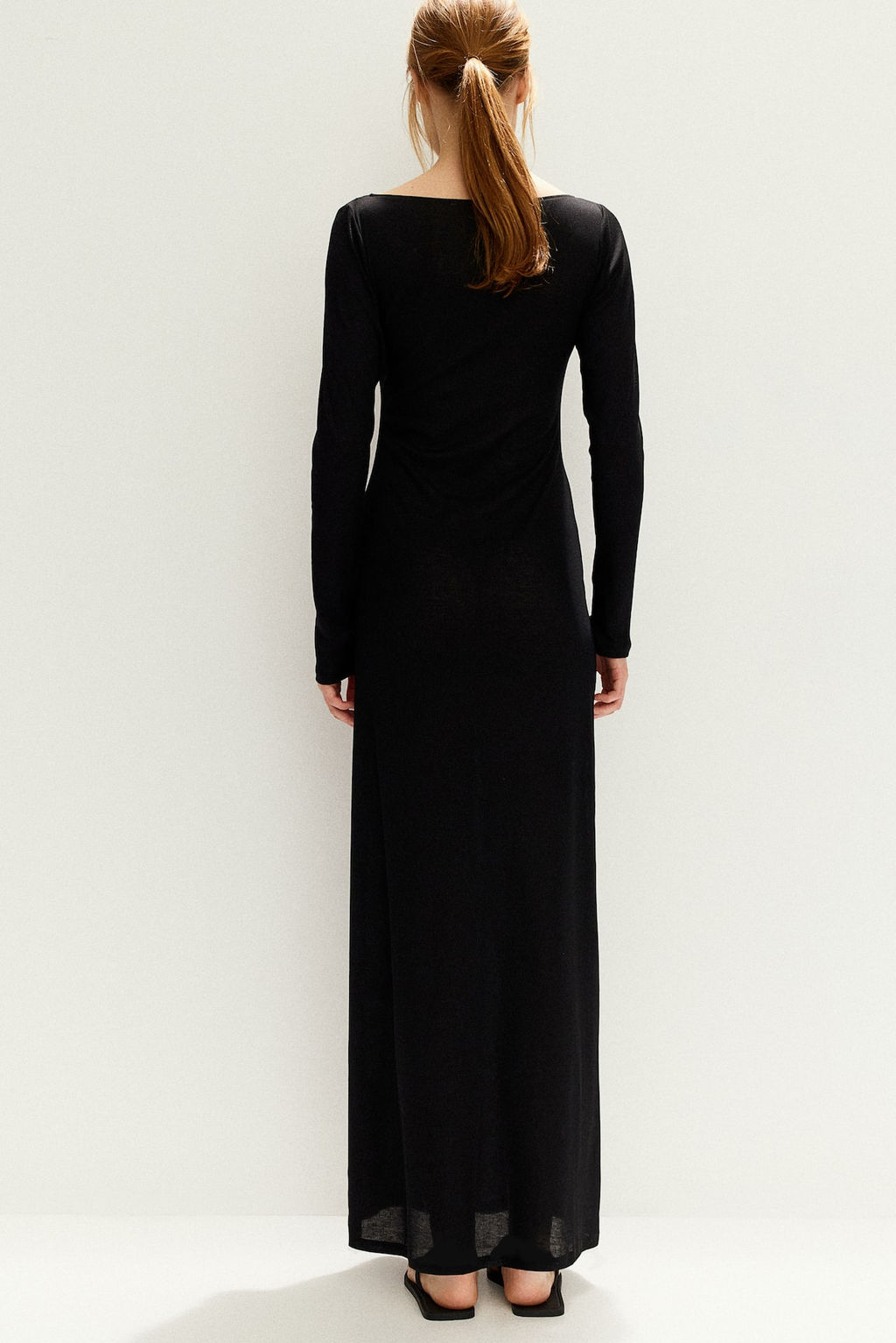 Maxivestido con escote barco - H&m фото 6