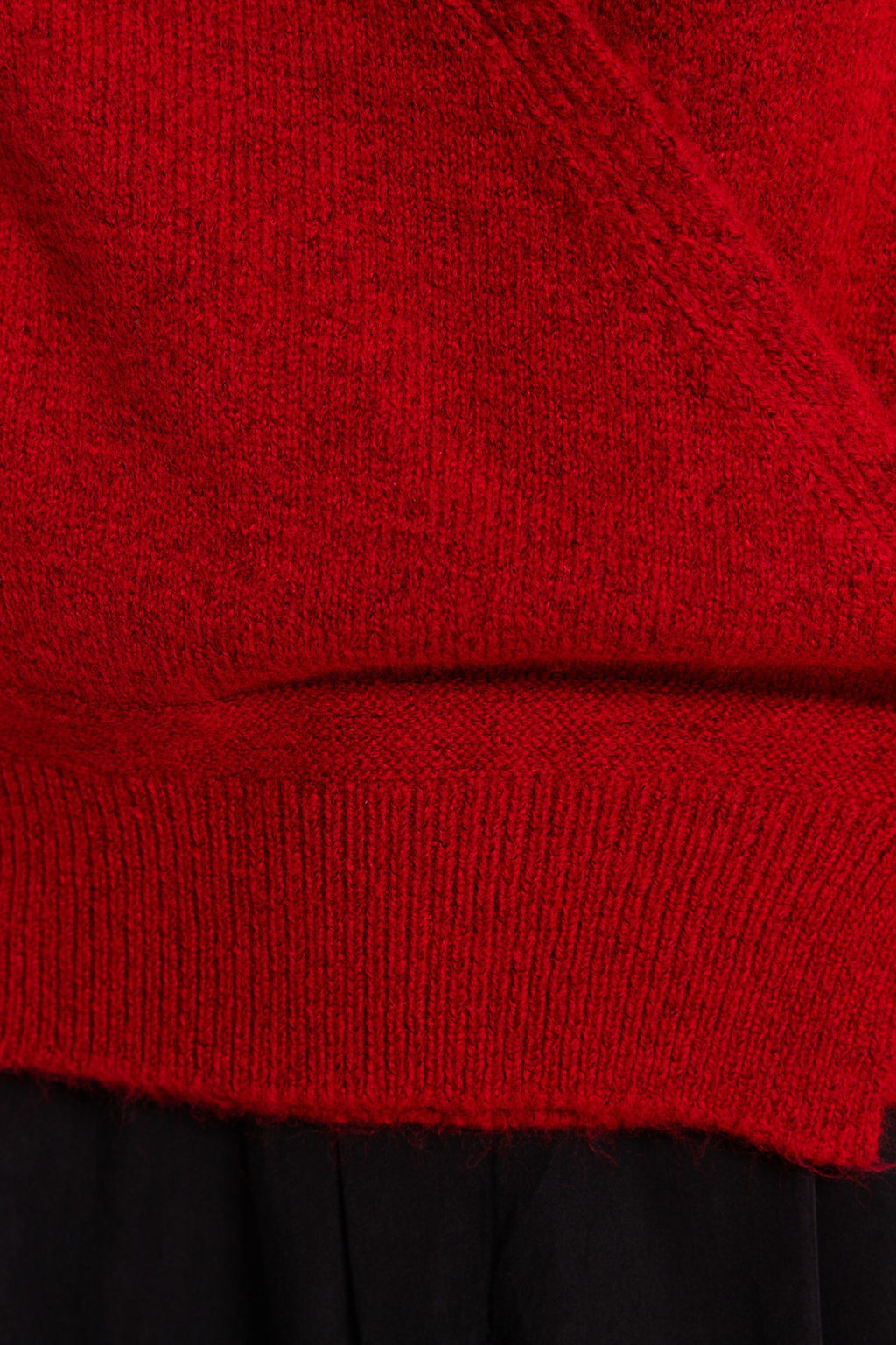 K?rm?z? Yumusak Dokulu Kruvaze Triko Kazak TWOAW24KZ00181 - Trendyolmilla фото 4