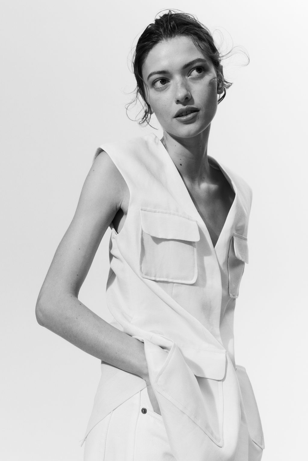 Chaleco en mezcla de lino - H&m фото 3