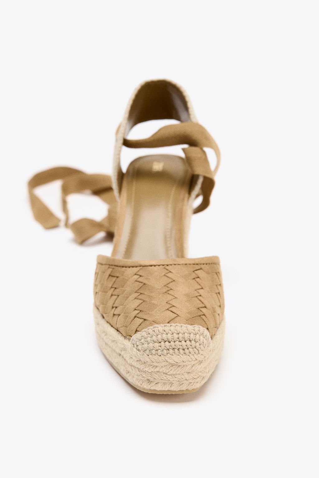 BRAIDED BODY WEDGE HEELS - Zara фото 4