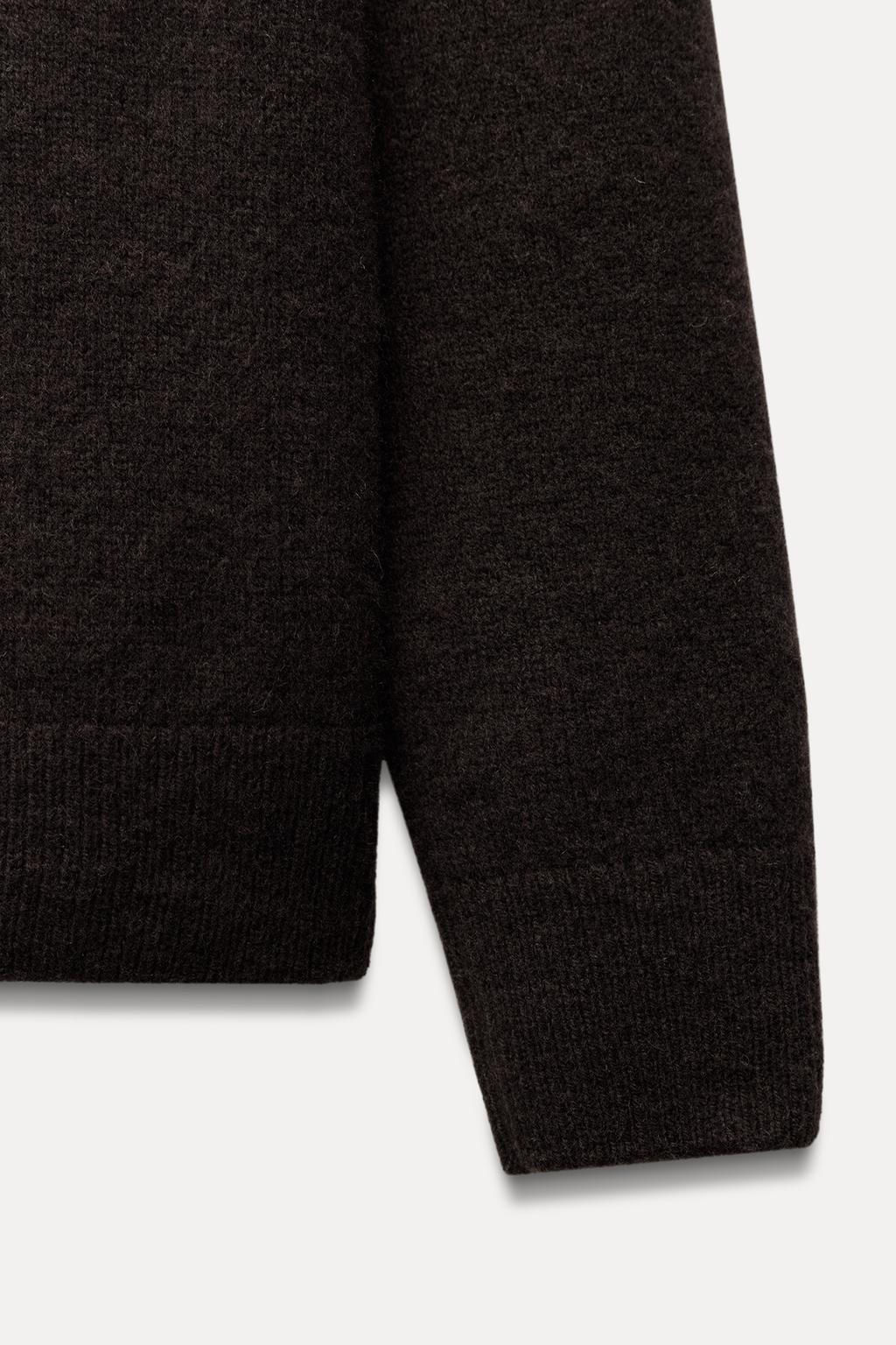 BASIC CASHMERE AND WOOL SWEATER - Zara фото 7