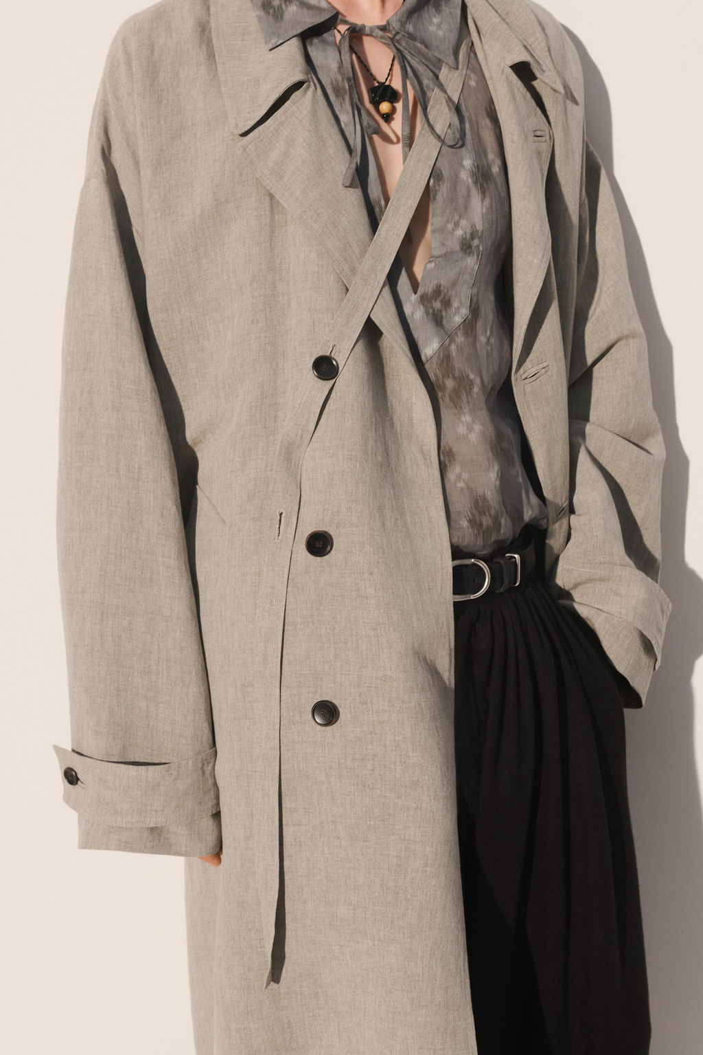 PARKA RELAXED FIT VISCOSA - LINO / Vis?n - Zara фото 4