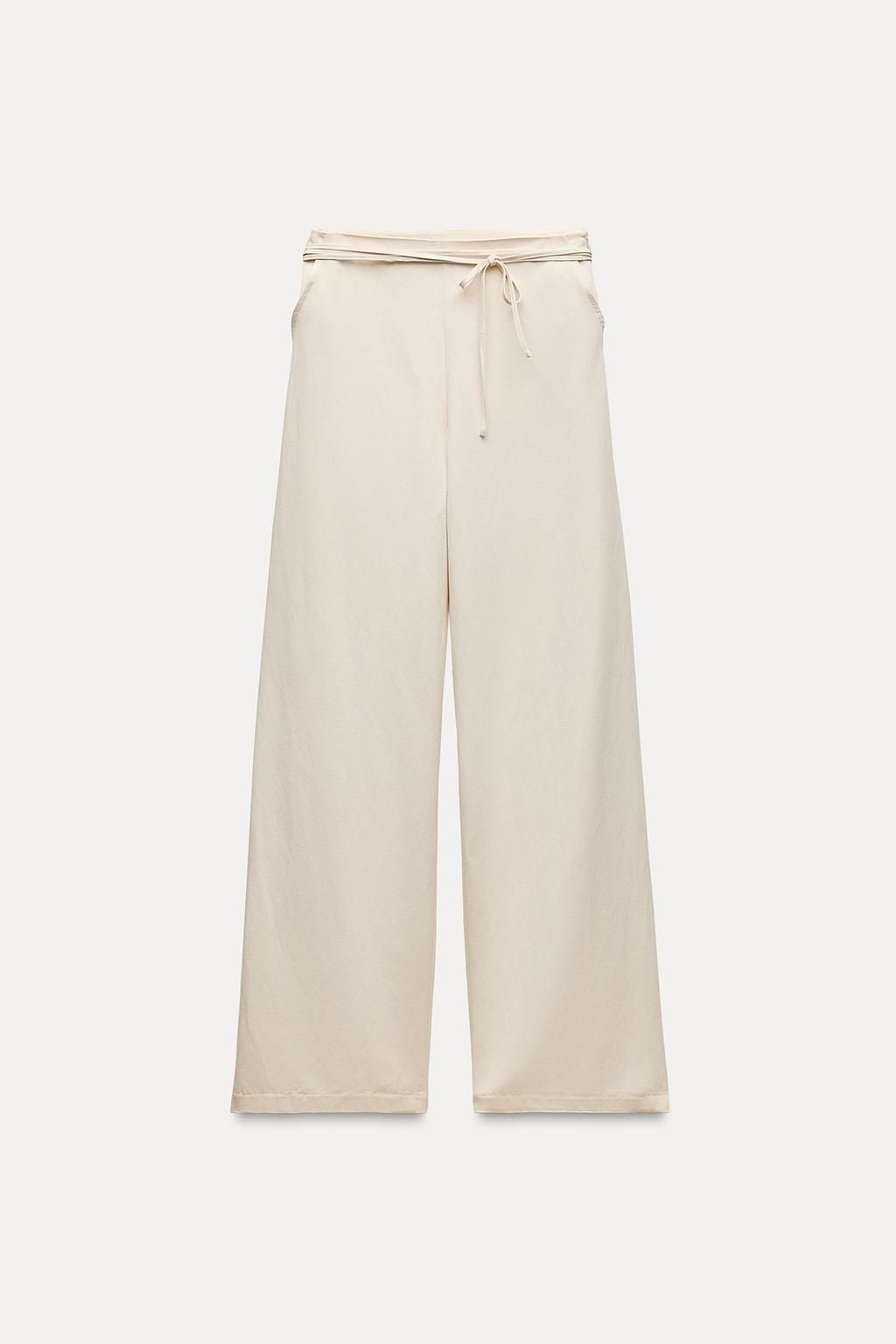 FULL LENGTH TROUSERS WITH BELT - Zara фото 5